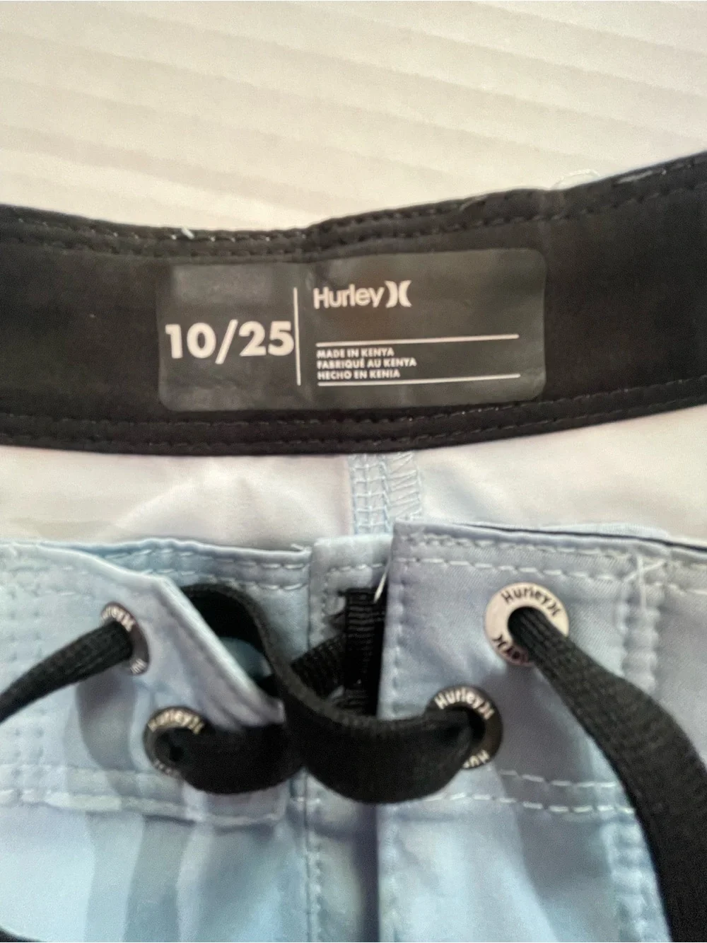 Hurley Boys Light-to-Dark Blue Gradient Swim Shorts